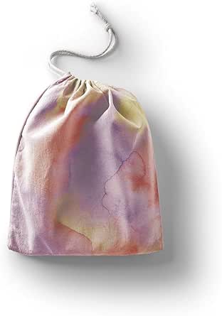 بوناميزون شنطة منتجات قطنية مطبوعة مع رباط، شنطة بقالة قابلة لاعادة الاستخدام، اكياس صديقة للبيئة وقابلة للتحلل البيولوجي، شنطة سفر، شنط تسوق، صديقة للبيئة، قابلة للطي، المقاس: 20×30 سم