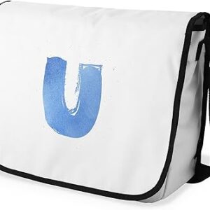 بوناميزون شنطة ماسنجر مدرسية مطبوعة رقميا مع حزام اسود للطلاب، شنطة كروس وشنطة ساعي، شنطة كتف للمدرسة، العودة الى المدرسة، المقاس: 29 × 36 سم