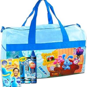 مجموعة شنط دافل بلوز كلوز من شوب للاولاد والصغار من 3 قطع، شنط بلوز كلوز محمولة مع ملصقات واوراق تلوين، مجموعة انشطة وسفر بلوز كلوز للصغار