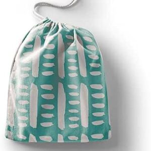 بوناميزون شنطة منتجات قطنية مطبوعة مع رباط، شنطة بقالة قابلة لاعادة الاستخدام، اكياس صديقة للبيئة وقابلة للتحلل البيولوجي، شنطة سفر، شنط تسوق، صديقة للبيئة، قابلة للطي، المقاس: 12×15 سم