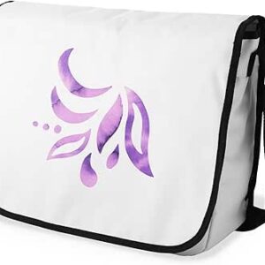 بوناميزون شنطة ماسنجر مدرسية مطبوعة رقميا مع حزام اسود للطلاب، شنطة كروس وشنطة ساعي، شنطة كتف للمدرسة، العودة الى المدرسة، المقاس: 29 × 36 سم