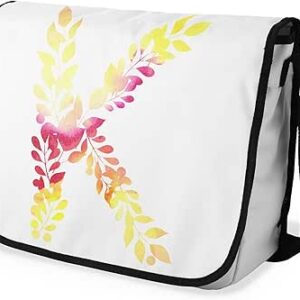 بوناميزون شنطة ماسنجر مدرسية مطبوعة رقميا مع حزام اسود للطلاب، شنطة كروس وشنطة ساعي، شنطة كتف للمدرسة، العودة الى المدرسة، المقاس: 29 × 36 سم