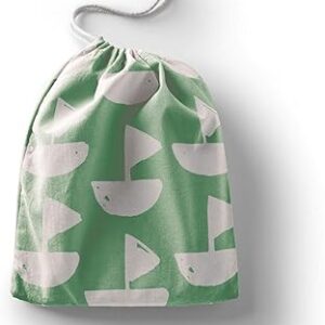 بوناميزون شنطة منتجات قطنية مطبوعة مع رباط، شنطة بقالة قابلة لاعادة الاستخدام، اكياس صديقة للبيئة وقابلة للتحلل البيولوجي، شنطة سفر، شنط تسوق، صديقة للبيئة، قابلة للطي، المقاس: 12×15 سم