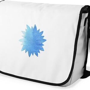 بوناميزون شنطة ماسنجر مدرسية مطبوعة رقميا مع حزام اسود للطلاب، شنطة كروس وشنطة ساعي، شنطة كتف للمدرسة، العودة الى المدرسة، المقاس: 29 × 36 سم