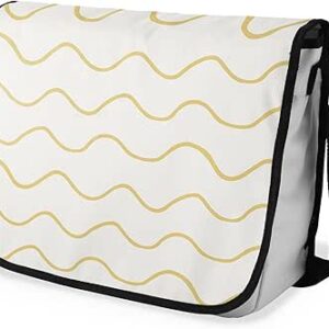 شنطة ماسنجر مدرسية مطبوعة رقمية بحزام اسود للبنات والاولاد من لو جاردين دو لين، شنطة ماسنجر للطلاب، شنط كتف مقاس 29 × 36 سم