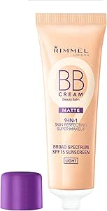 ريميل لندن بي بي كريم مات 9 في 1 , SPF 15 , لايت، لنوع البشرة كل الأنواعة