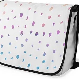 بوناميزون شنطة ماسنجر مدرسية مطبوعة رقميا مع حزام اسود للطلاب، شنطة كروس وشنطة ساعي، شنطة كتف للمدرسة، العودة الى المدرسة، المقاس: 29 × 36 سم