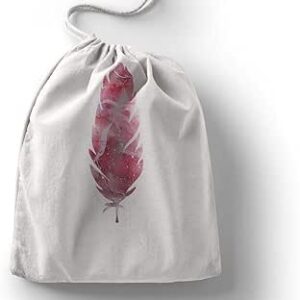 بوناميزون شنطة منتجات قطنية مطبوعة مع رباط، شنطة بقالة قابلة لاعادة الاستخدام، اكياس صديقة للبيئة وقابلة للتحلل البيولوجي، شنطة سفر، شنط تسوق، صديقة للبيئة، قابلة للطي، المقاس: 12×15 سم، قماش