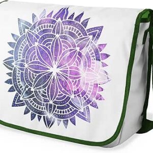 بونامايسون حقيبة مدرسية رسول مطبوعة رقميًا مع حزام كاكي للطلاب ، حقيبة كروس بودي ، حقيبة ساعي ، حقيبة كتف للمدرسة، العودة إلى المدرسة، الحجم: 29 × 36 سم، ألوان متعددة