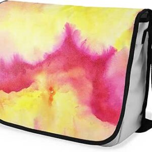 شنطة ماسنجر مدرسية مطبوعة رقمية بحزام اسود للبنات والاولاد من لو جاردين دو لين، شنطة ماسنجر للطلاب، شنط كتف مقاس 29 × 36 سم