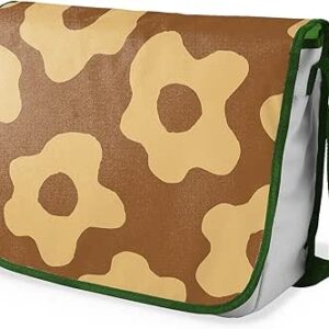 بوناميزون شنطة ماسنجر مدرسية مطبوعة رقميا مع حزام كاكي للطلاب، شنطة كروس وشنطة ساعي، شنطة كتف للمدرسة، العودة الى المدرسة، المقاس: 29 × 36 سم