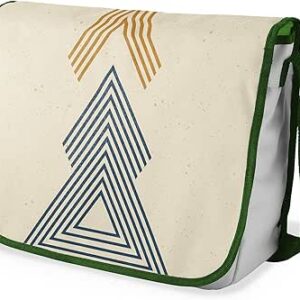 شنطة ماسنجر مدرسية مطبوعة رقميا مع احزمة كاكي للبنات والاولاد من لو جاردين دو لين، شنطة ماسنجر للطلاب، شنط كتف مقاس 29 × 36 سم