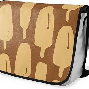 بوناميزون شنطة ماسنجر مدرسية مطبوعة رقميا مع حزام اسود للطلاب، شنطة كروس وشنطة ساعي، شنطة كتف للمدرسة، العودة الى المدرسة، المقاس: 29 × 36 سم