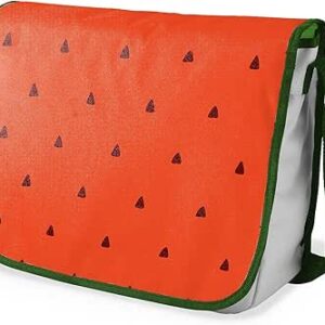 بوناميزون شنطة ماسنجر مدرسية مطبوعة رقميا مع حزام كاكي للطلاب، شنطة كروس وشنطة ساعي، شنطة كتف للمدرسة، العودة الى المدرسة، المقاس: 29 × 36 سم