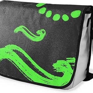 بوناميزون شنطة ماسنجر مدرسية مطبوعة رقميا مع حزام اسود للطلاب، شنطة كروس وشنطة ساعي، شنطة كتف للمدرسة، العودة الى المدرسة، المقاس: 29 × 36 سم