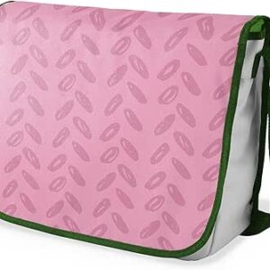 شنطة ماسنجر مدرسية مطبوعة رقميا مع احزمة كاكي للبنات والاولاد من لو جاردين دو لين، شنطة ماسنجر للطلاب، شنط كتف مقاس 29 × 36 سم