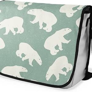 بوناميزون شنطة ماسنجر مدرسية مطبوعة رقميا مع حزام اسود للطلاب، شنطة كروس وشنطة ساعي، شنطة كتف للمدرسة، العودة الى المدرسة، المقاس: 29 × 36 سم