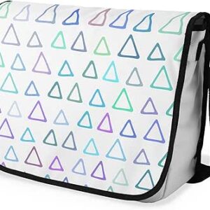 بوناميزون شنطة ماسنجر مدرسية مطبوعة رقميا مع حزام اسود للطلاب، شنطة كروس وشنطة ساعي، شنطة كتف للمدرسة، العودة الى المدرسة، المقاس: 29 × 36 سم