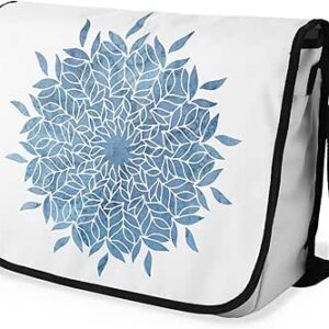 بوناميزون شنطة ماسنجر مدرسية مطبوعة رقميا مع حزام اسود للطلاب، شنطة كروس وشنطة ساعي، شنطة كتف للمدرسة، العودة الى المدرسة، المقاس: 29 × 36 سم