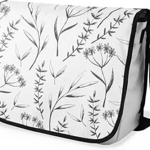 بوناميزون شنطة ماسنجر مدرسية مطبوعة رقميا مع حزام اسود للطلاب، شنطة كروس وشنطة ساعي، شنطة كتف للمدرسة، العودة الى المدرسة، المقاس: 29 × 36 سم