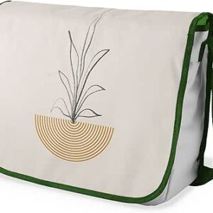 بونامايسون حقيبة مدرسية رسول مطبوعة رقميًا مع حزام كاكي للطلاب ، حقيبة كروس بودي ، حقيبة ساعي ، حقيبة كتف للمدرسة، العودة إلى المدرسة، الحجم: 29 × 36 سم، ألوان متعددة