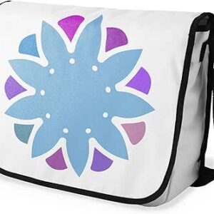 شنطة ماسنجر مدرسية مطبوعة رقمية بحزام اسود للبنات والاولاد من لو جاردين دو لين، شنطة ماسنجر للطلاب، شنط كتف مقاس 29 × 36 سم