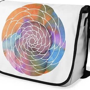 شنطة ماسنجر مدرسية مطبوعة رقمية بحزام اسود للبنات والاولاد من لو جاردين دو لين، شنطة ماسنجر للطلاب، شنط كتف مقاس 29 × 36 سم