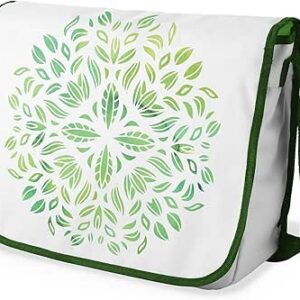 بونامايسون حقيبة مدرسية رسول مطبوعة رقميًا مع حزام كاكي للطلاب ، حقيبة كروس بودي ، حقيبة ساعي ، حقيبة كتف للمدرسة، العودة إلى المدرسة، الحجم: 29 × 36 سم، ألوان متعددة