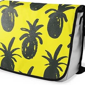 بوناميزون شنطة ماسنجر مدرسية مطبوعة رقميا مع حزام اسود للطلاب، شنطة كروس وشنطة ساعي، شنطة كتف للمدرسة، العودة الى المدرسة، المقاس: 29 × 36 سم