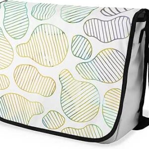 شنطة ماسنجر مدرسية مطبوعة رقمية بحزام اسود للبنات والاولاد من لو جاردين دو لين، شنطة ماسنجر للطلاب، شنط كتف مقاس 29 × 36 سم