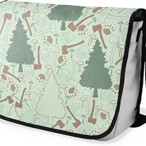 شنطة ماسنجر مدرسية مطبوعة رقمية بحزام اسود للبنات والاولاد من لو جاردين دو لين، شنطة ماسنجر للطلاب، شنط كتف مقاس 29 × 36 سم