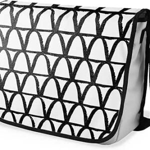 بوناميزون شنطة ماسنجر مدرسية مطبوعة رقميا مع حزام اسود للطلاب، شنطة كروس وشنطة ساعي، شنطة كتف للمدرسة، العودة الى المدرسة، المقاس: 29 × 36 سم