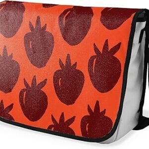 بوناميزون شنطة ماسنجر مدرسية مطبوعة رقميا مع حزام اسود للطلاب، شنطة كروس وشنطة ساعي، شنطة كتف للمدرسة، العودة الى المدرسة، المقاس: 29 × 36 سم