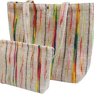 شنطة توت من قماش كوردروي للنساء، شنطة كتف بحزام للكتف للمكتب والمدرسة والتسوق والسفر