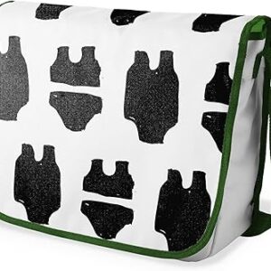 بوناميزون شنطة ماسنجر مدرسية مطبوعة رقميا مع حزام كاكي للطلاب، شنطة كروس وشنطة ساعي، شنطة كتف للمدرسة، العودة الى المدرسة، المقاس: 29 × 36 سم