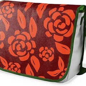 شنطة ماسنجر مدرسية مطبوعة رقميا مع احزمة كاكي للبنات والاولاد من لو جاردين دو لين، شنطة ماسنجر للطلاب، شنط كتف مقاس 29 × 36 سم