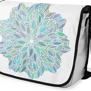 بوناميزون شنطة ماسنجر مدرسية مطبوعة رقميا مع حزام اسود للطلاب، شنطة كروس وشنطة ساعي، شنطة كتف للمدرسة، العودة الى المدرسة، المقاس: 29 × 36 سم