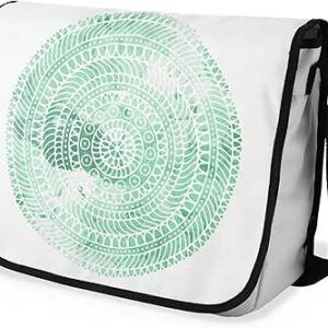 بوناميزون شنطة ماسنجر مدرسية مطبوعة رقميا مع حزام اسود للطلاب، شنطة كروس وشنطة ساعي، شنطة كتف للمدرسة، العودة الى المدرسة، المقاس: 29 × 36 سم