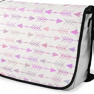 شنطة ماسنجر مدرسية مطبوعة رقمية بحزام اسود للبنات والاولاد من لو جاردين دو لين، شنطة ماسنجر للطلاب، شنط كتف مقاس 29 × 36 سم