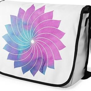 بوناميزون شنطة ماسنجر مدرسية مطبوعة رقميا مع حزام اسود للطلاب، شنطة كروس وشنطة ساعي، شنطة كتف للمدرسة، العودة الى المدرسة، المقاس: 29 × 36 سم