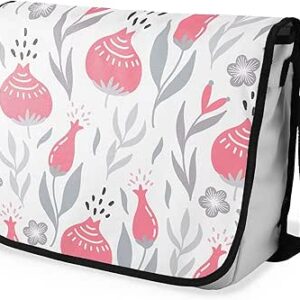 بوناميزون شنطة ماسنجر مدرسية مطبوعة رقميا مع حزام اسود للطلاب، شنطة كروس وشنطة ساعي، شنطة كتف للمدرسة، العودة الى المدرسة، المقاس: 29 × 36 سم