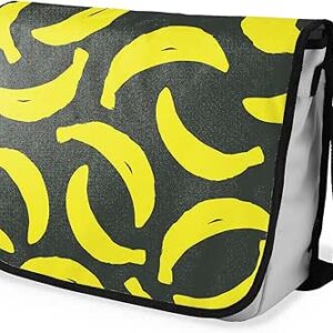 بوناميزون شنطة ماسنجر مدرسية مطبوعة رقميا مع حزام اسود للطلاب، شنطة كروس وشنطة ساعي، شنطة كتف للمدرسة، العودة الى المدرسة، المقاس: 29 × 36 سم