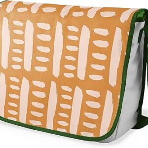 بوناميزون شنطة ماسنجر مدرسية مطبوعة رقميا مع حزام كاكي للطلاب، شنطة كروس وشنطة ساعي، شنطة كتف للمدرسة، العودة الى المدرسة، المقاس: 29 × 36 سم