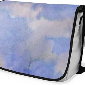 شنطة ماسنجر مدرسية مطبوعة رقمية بحزام اسود للبنات والاولاد من لو جاردين دو لين، شنطة ماسنجر للطلاب، شنط كتف مقاس 29 × 36 سم