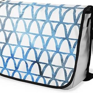 شنطة ماسنجر مدرسية مطبوعة رقمية بحزام اسود للبنات والاولاد من لو جاردين دو لين، شنطة ماسنجر للطلاب، شنط كتف مقاس 29 × 36 سم