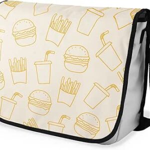 شنطة ماسنجر مدرسية مطبوعة رقمية بحزام اسود للبنات والاولاد من لو جاردين دو لين، شنطة ماسنجر للطلاب، شنط كتف مقاس 29 × 36 سم