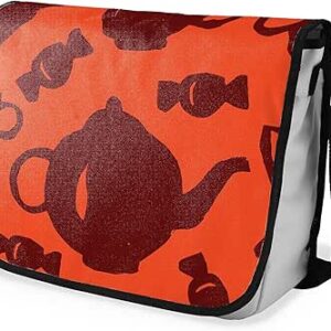 بوناميزون شنطة ماسنجر مدرسية مطبوعة رقميا مع حزام اسود للطلاب، شنطة كروس وشنطة ساعي، شنطة كتف للمدرسة، العودة الى المدرسة، المقاس: 29 × 36 سم