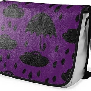 بوناميزون شنطة ماسنجر مدرسية مطبوعة رقميا مع حزام اسود للطلاب، شنطة كروس وشنطة ساعي، شنطة كتف للمدرسة، العودة الى المدرسة، المقاس: 29 × 36 سم