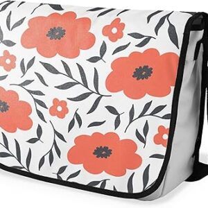 شنطة ماسنجر مدرسية مطبوعة رقمية بحزام اسود للبنات والاولاد من لو جاردين دو لين، شنطة ماسنجر للطلاب، شنط كتف مقاس 29 × 36 سم