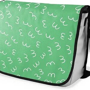 بوناميزون شنطة ماسنجر مدرسية مطبوعة رقميا مع حزام اسود للطلاب، شنطة كروس وشنطة ساعي، شنطة كتف للمدرسة، العودة الى المدرسة، المقاس: 29 × 36 سم